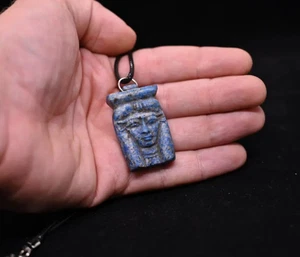 Authentic Ancient Egyptian Antiques Hathor Pendant Egyptian Necklace Egyptian BC - Picture 1 of 8