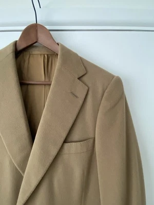 Leonard Logsdail Bespoke camel cashmere blazer 40r New York tailor - Image 1 of 4