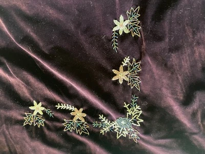 yummy velvet purple / beading Throw shawel NU fresh a beautiful perfect gift - Image 1 of 4