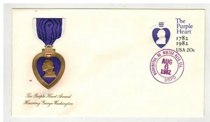 PATRIOTIC PURPLE HEART ENVELOPE U603 FARNAM UNOFFICIAL #1 DR WALTER REED STATION - Picture 1 of 1