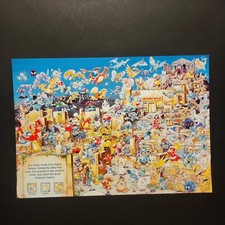 Pokemon Indigo Plateau Vintage Postcard Artwork Jumbo Card Kazunori Aihara