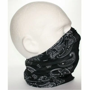 Multi use Face Mask Biker Balaclava Cycling Neck Tube Scarf Snood Warmer Black p - Picture 1 of 1