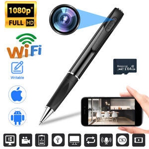 WIFI Pen Camera Portable Hidden Video Recorder Full HD 1080P Home Office Cam 32G