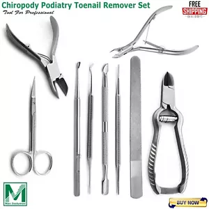 Podiatry Chiropody Toenail Removal Kit Ingrown Nail Surgery Clipper Scissors Set - Picture 1 of 10