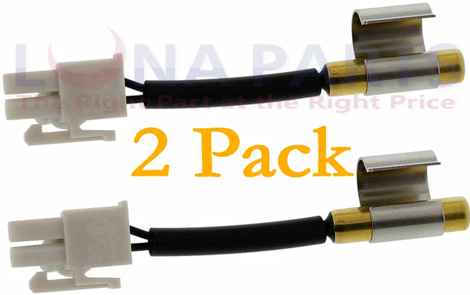 VIALU 2 Pack Thermistor for refrigerator W10383615 AP6020675 PS11753994