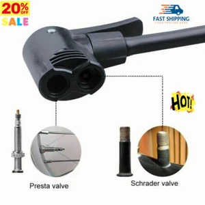 Bike Cycle Tyre Tube Replacement Presta Dual Head Air Pump Adapters Valve ~~NEW - Picture 1 of 8