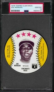 PSA 10 - 1976 Towne Club MSA Discs - Joe Morgan Cincinnati Reds HOF - Bild 1 von 3