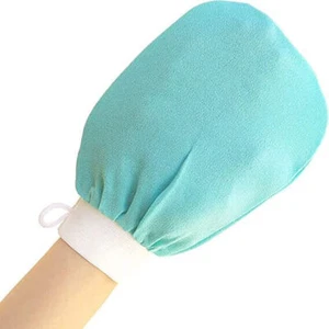 Exfoliating Bath Scrub Glove For Tan Removal Body Whitening Blue Glove w993 - Picture 1 of 4