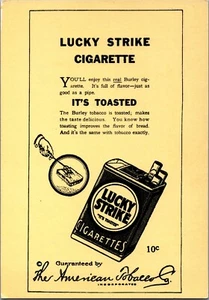 Postal publicitaria de cigarrillos Lucky Strike BS22 - Imagen 1 de 2