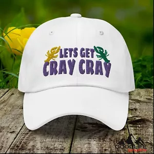 Mardi Gras Crayfish Crawdad Ball Cap Dad Hat for Men Women - Picture 1 of 24