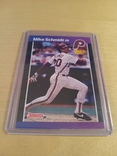 1989 Donruss #193 MIKE SCHMIDT Philadelphia Phillies Baseball Card, HOF, 3B (NM)