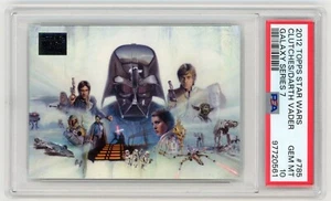 Topps Star Wars Galaxy 7 "EN LAS GARRAS DE DARTH VADER" #785 PSA 10 GEMA COMO NUEVO - Imagen 1 de 2