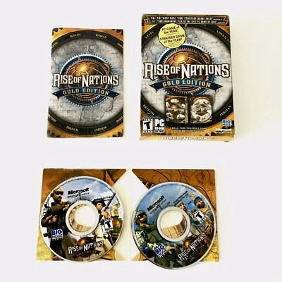 Rise of Nations: Gold Edition (PC, 2004) - Small Box, Game, Key & Manual/Inserts - Image 1 of 3