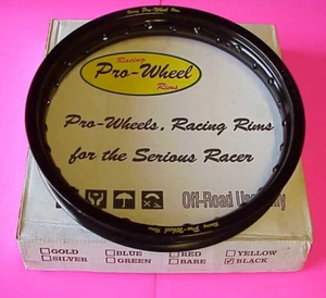 1990 thru 1997 Suzuki RM125 Pro Wheel Black Rear Rim 19X1.85 36H - Picture 1 of 1