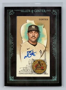 Allen & Ginter Nestor Cortés 2023 #MA-NC marco negro mini automático/25 Yankees de Nueva York - Imagen 1 de 2