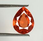 Natural Pear 4.80 Ct Treated Padparadscha Orange Sapphire Gems Certified B60913