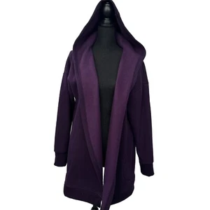 Active Life Size XXL Women's Casual Hooded Sweatshirt Cardigan Merlot ( Purple ) - Picture 1 of 9