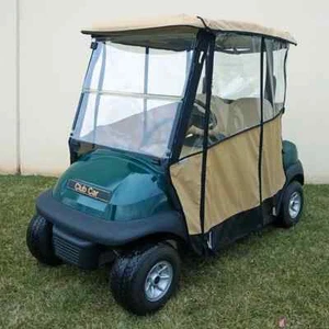 Odyssey Over the Top 3-Sided Beige Enclosure for Club Car Precedent / Tempo - Picture 1 of 3