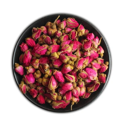 Té de brote de rosa roja aroma flores secas floral té floreciente de hierbas té de flores chino Foto 1 de 4