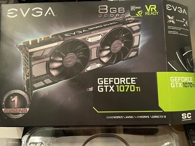 EVGA GeForce GTX 1070 Ti SC GDDR5 8GB Gaming Graphics Card GPU 08G-P4-5671-KR - Image 1 of 2