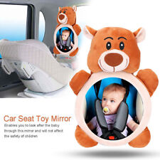 Cartoon Bear Pattern Car Seat Toy Mirror for Newborn Infant Baby