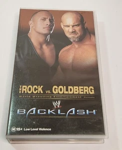 WWE Blacklash The Rock VS Goldberg VHS Video 2003 WWF - Picture 1 of 6