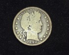 Hs&C: 1892 Barber Quarter Vg - Us Coin