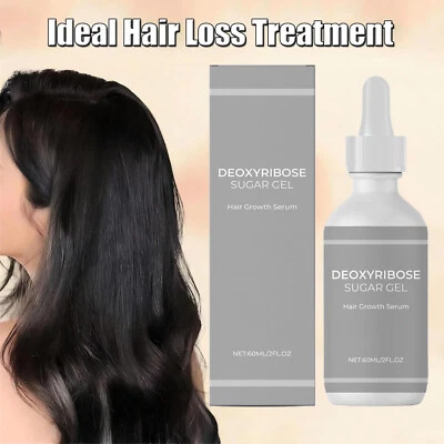 Gel de azúcar desoxirribosa 5 piezas crecimiento del cabello, suero desoxirribosa para la pérdida del cabello 60 ml Foto 1 de 4