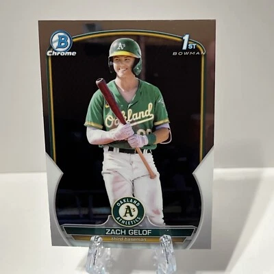 Zach Gelof 1st Chrome 2023 Bowman #BCP-1 Oakland Athletics FREE SHIPPING - Image 1 of 4