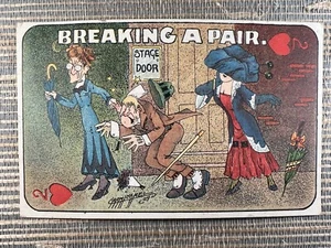 Breaking a Pair Carmichael Art 2 of Hearts Playing Card Series 620 Postcard - Bild 1 von 2