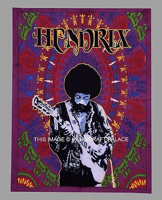 Jimi Hendrix Hippie Indian Wall Hanging Throw Beach Wall Bohemian Tapestry Decor Foto 1 de 2