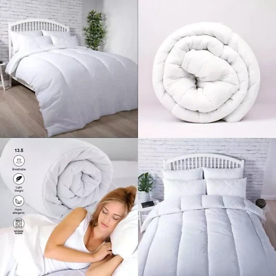 OXFORDHOMEWARE LUXURY HOTEL QUALITY DUVET SINGLE DOUBLE SUPER KING SIZE QUILTS 10.5 13.5 15 TOG