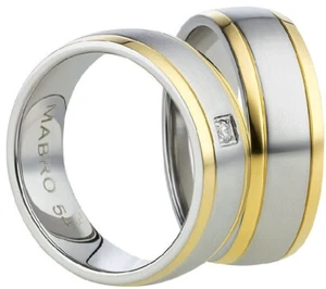 Paar Ring Partnerringe Verlobungsringe Eheringe Edelstahl Silber mit Gravur - Bild 1 von 6