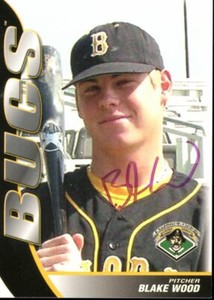 2004 Anchorage Bucs BLAKE WOOD Signed Card autograph ROYALS AUTO alaskan basebal
