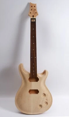 Set Guitar Kit Guitar Neck/Body 22fret Mahogany Maple cap Rosewood Set in - Image 1 of 4