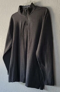 Alfani Men Full Zip Cotton Spandex Gray Long Sleeve Jacket XX Large - Picture 1 of 9