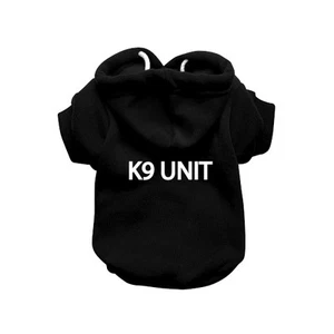 Sudadera con capucha K9 negra para perro - suéter para perro - saltador para perro - ropa para perro - Imagen 1 de 23