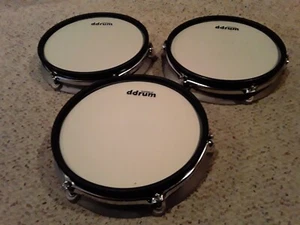3er Set passende Drum (Solid Back) elektronische Drum Pads - sehr selten zu finden - Bild 1 von 8