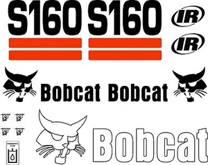 S160 Repro Aufkleber/Decal Kit/Sticker Set US-Verkäufer kostenloser Versand passt Bobcat - Bild 1 von 1