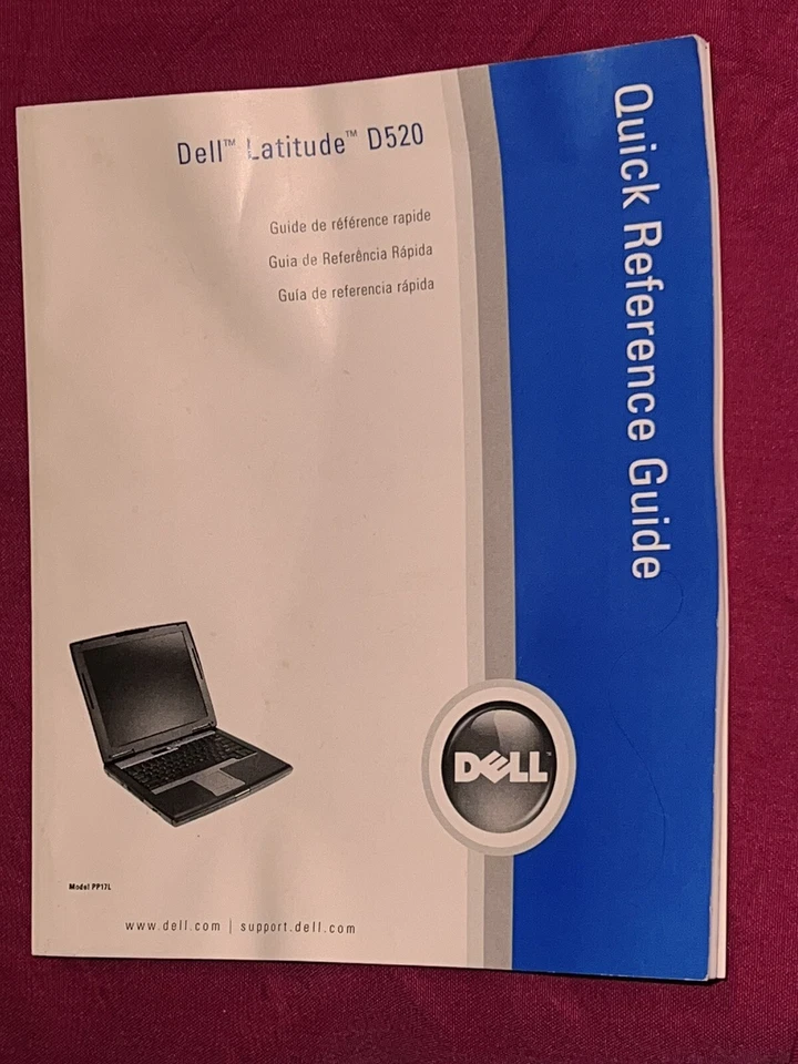 Dell Latitude D520 Quick Reference Guide 2006 English Spanish - Image 1 of 1
