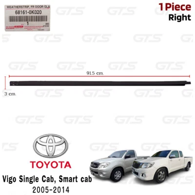 For Toyota Hilux Vigo Single Smart Cab 2005 14 Rh Outer Weatherstrip Door Foto 1 de 4