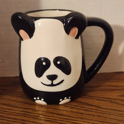 Taza de café de cerámica 3D PANDA Bear 4,5" de alto TAG adorable! Foto 1 de 4