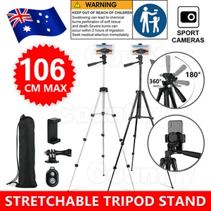 Adjustable Camera Tripod Mount Stand Holder for iPhone Phone Universal - Picture 1 of 11