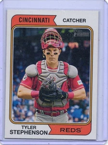 2023 Topps Heritage High Number - Tyler Stephenson #691 Cincinnati Reds - Picture 1 of 2