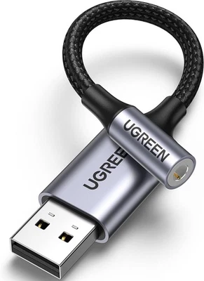 UGREEN USB auf 3.5mm Klinke Adapter Soundkarte für Computer, PS5, Switch - Bild 1 von 4
