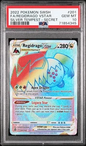 Regidrago Vstar Secret #201 PSA 10 - 2022 Pokemon SWSH Silver Tempest - Picture 1 of 2