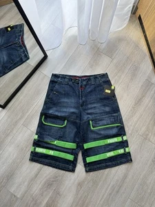 Marithe Francois Girbaud Vintage Shuttle Tape Baggy Cargo Skater Shorts 34 - Picture 1 of 12