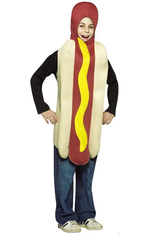 Divertido disfraz ligero de Halloween para niños Hot Dog Foto 1 de 1