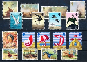 LS55168 Jersey plough farming boats & birds fine lot MNH - Picture 1 of 1