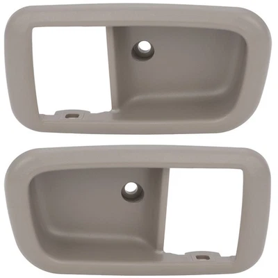 2* Moldura de manija de puerta interior delantera izquierda derecha gris para Ford E-150 E-250 Foto 1 de 4